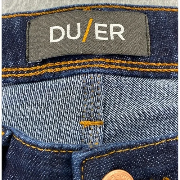 DU/ER L2X Slim Fit Jean Men's 31x30 Dark Wash Blue Stretch Performance Denim - Picture 4 of 13